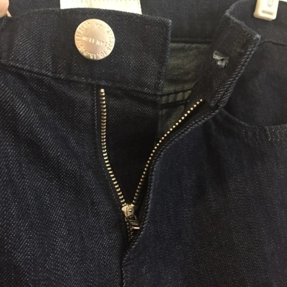 CURRENT/ELLIOTT High Waist Tall Jarvis Dark Blue Jeans 24 Trouser Flare NEW - Picture 7 of 9